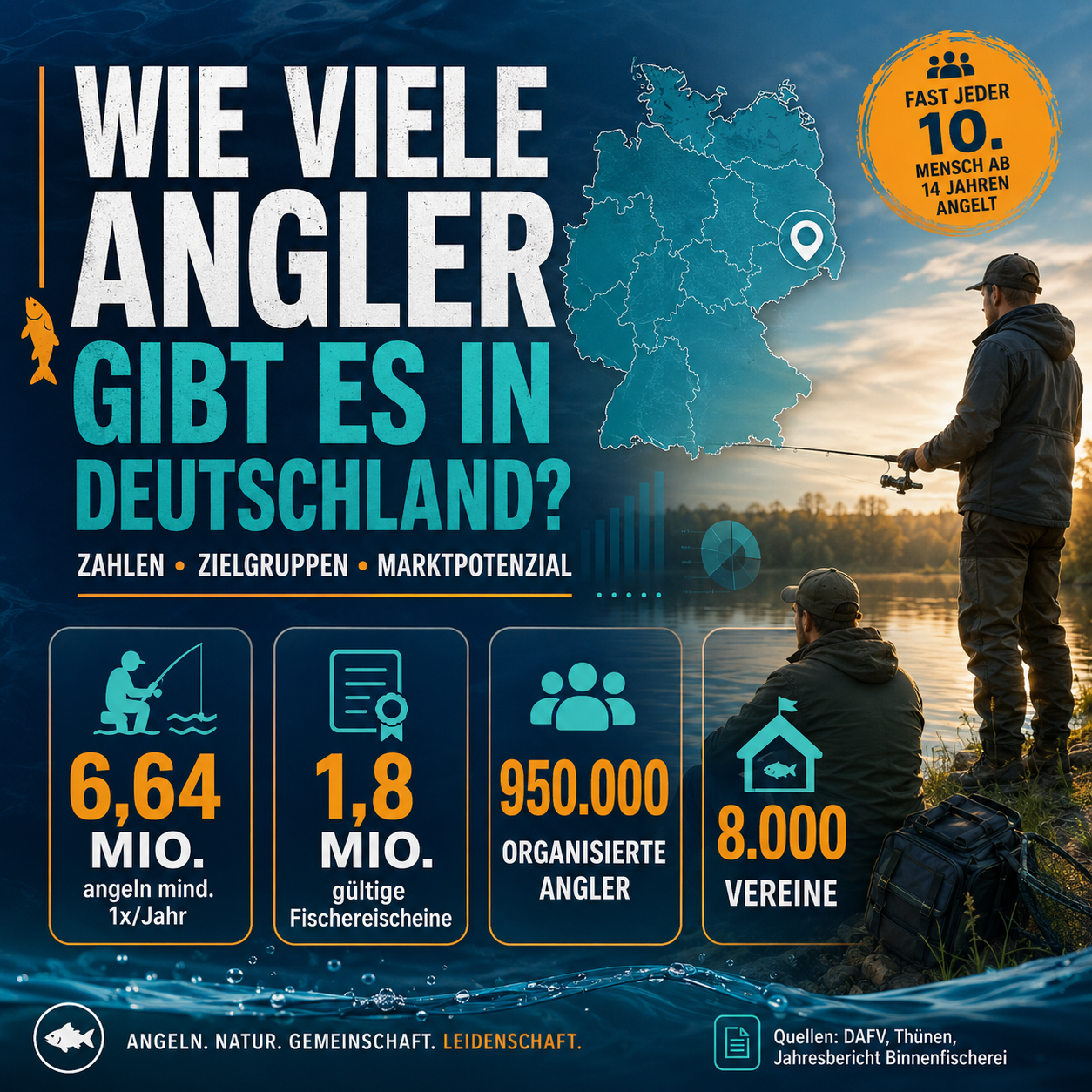 Wie viele Angler gibt es in Deutschland